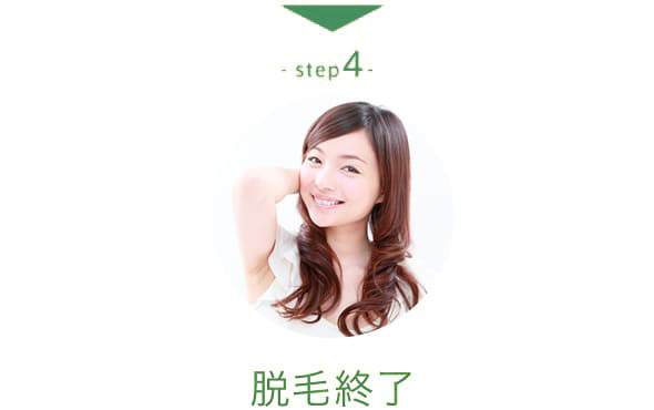 step5 脱毛終了